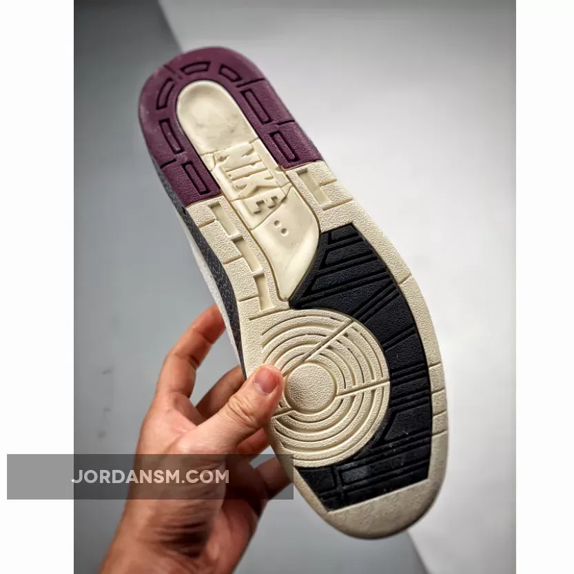 A Ma Maniere X Air Jordan 2 ‘Airness’ Sail/Black-Burgundy Crush DO7216-100 Online