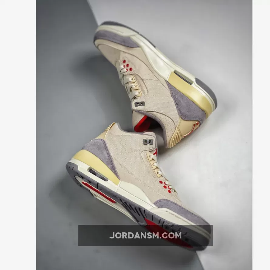 Air Jordan 3 Muslin/University Red-Cement Grey-Sail DH7139-100 Online