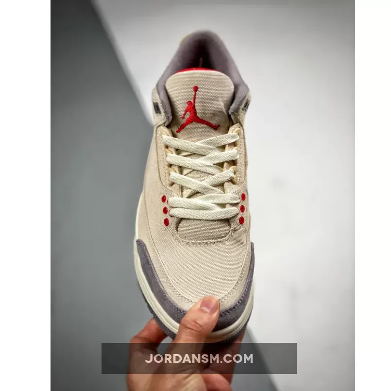 Air Jordan 3 Muslin/University Red-Cement Grey-Sail DH7139-100 Online