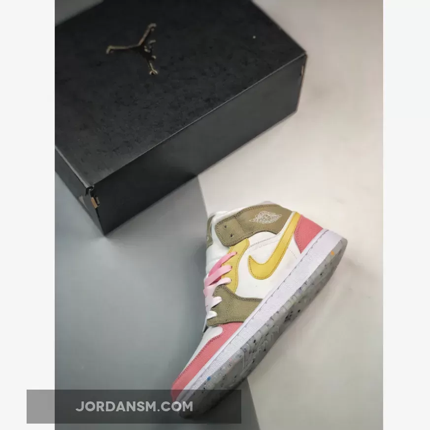 Air Jordan 1 Mid SE Pastel Vivid Green Grind DJ0338-100 New Releases