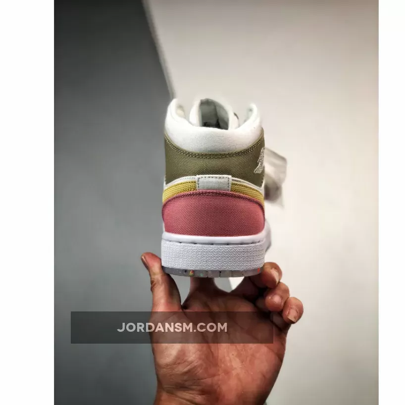 Air Jordan 1 Mid SE Pastel Vivid Green Grind DJ0338-100 New Releases