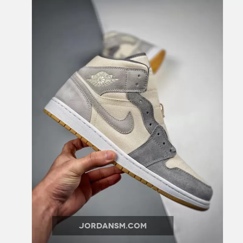 Air Jordan 1 Mid SE Coconut Milk/Particle Grey
