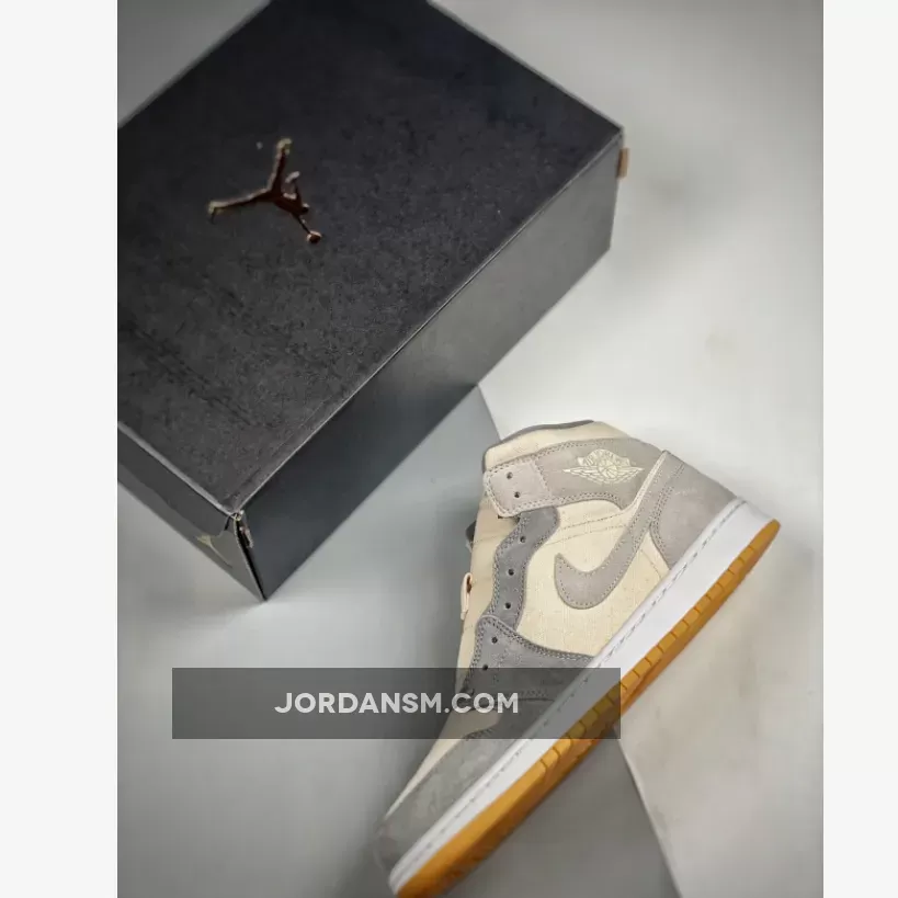 Air Jordan 1 Mid SE Coconut Milk/Particle Grey