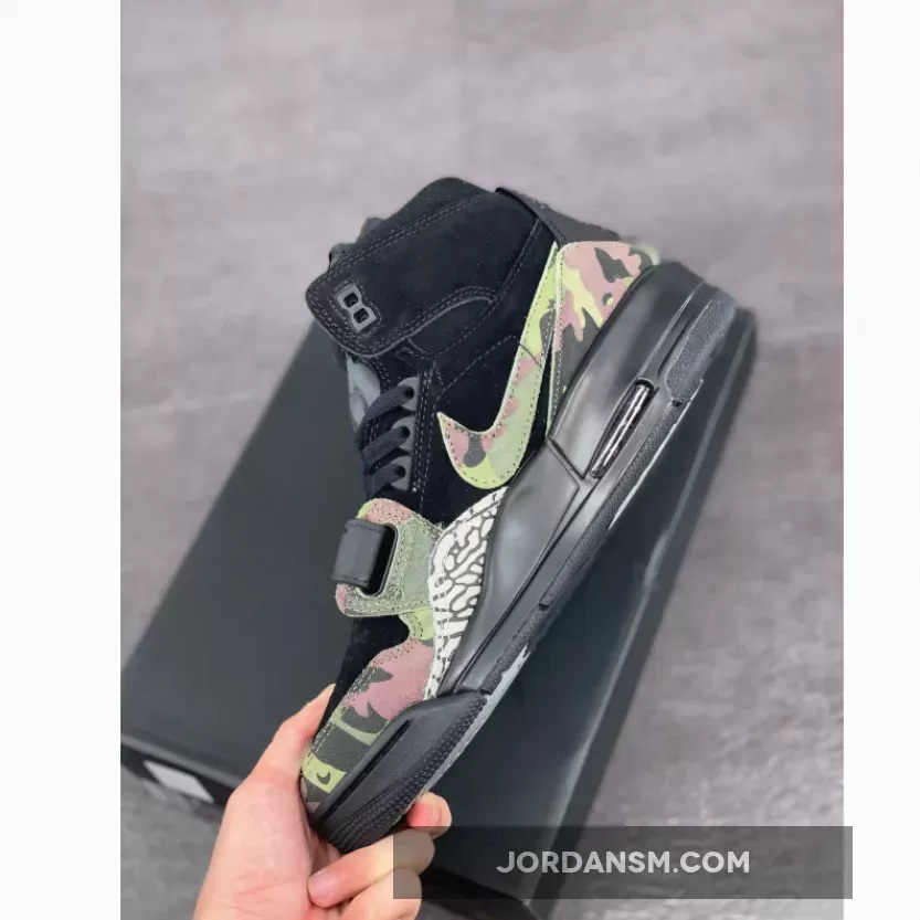 Jordan Legacy 312 Black/Camo Green-Black Restock