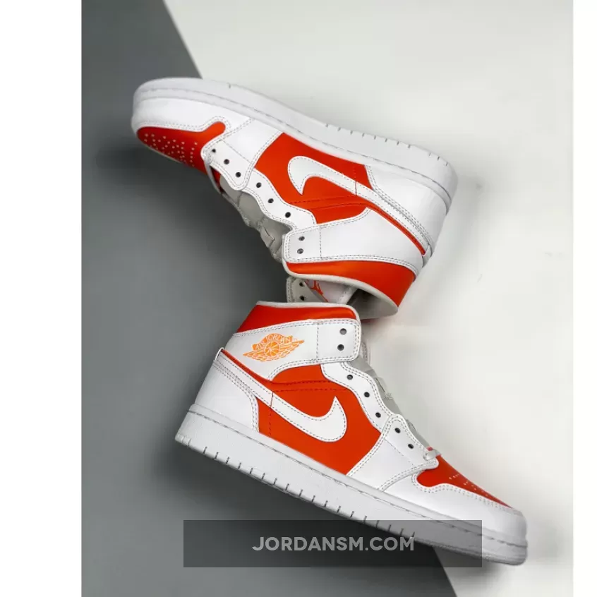 Air Jordan 1 Mid SE GS Bright Citrus/White CZ0774-800 Restock