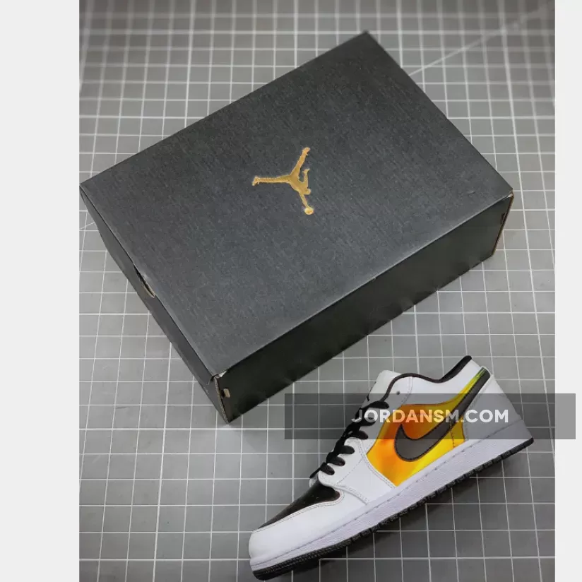 Air Jordan 1 Low White/Black-Metallic Gold CV9844-109 Online