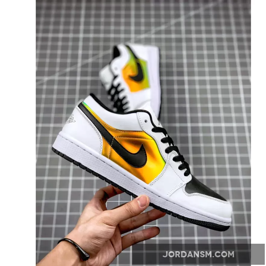 Air Jordan 1 Low White/Black-Metallic Gold CV9844-109 Online