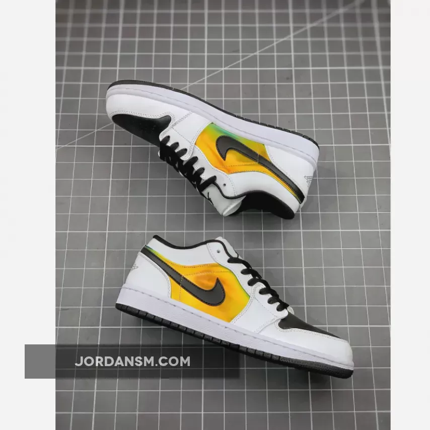 Air Jordan 1 Low White/Black-Metallic Gold CV9844-109 Online