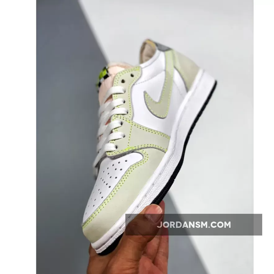 Air Jordan 1 Low OG White/Ghost Green-Black DM7837-103