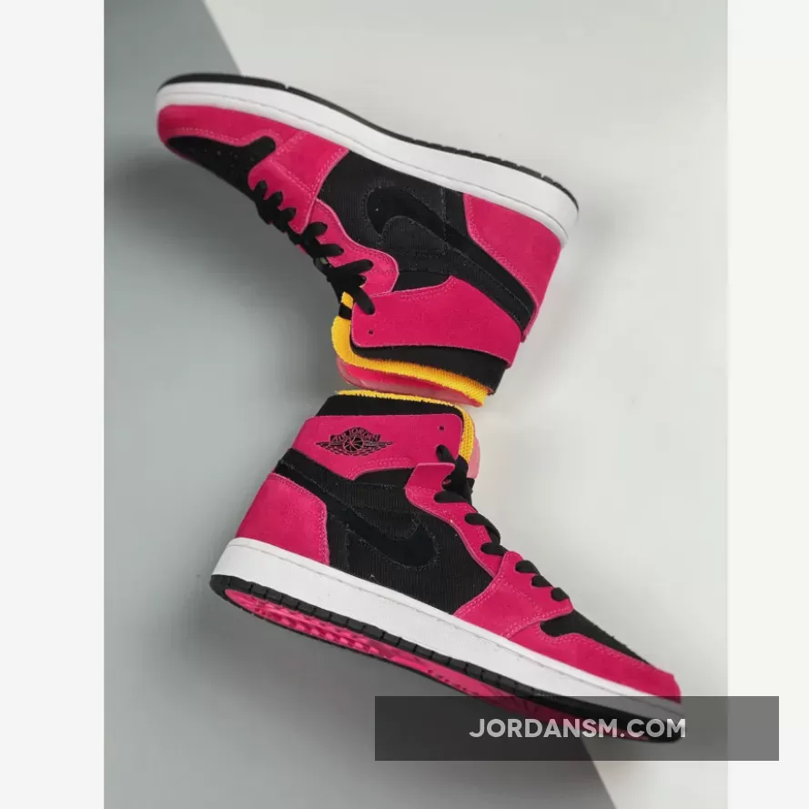 Air Jordan 1 Zoom Comfort Fireberry/Hyper Pink-White-Black CT0978-601 New Releases