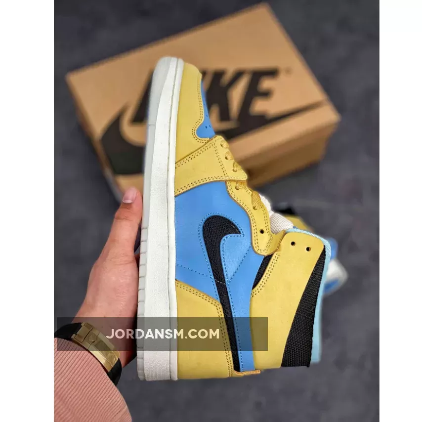 Air Jordan 1 Zoom Comfort Tan Light Blue New Releases