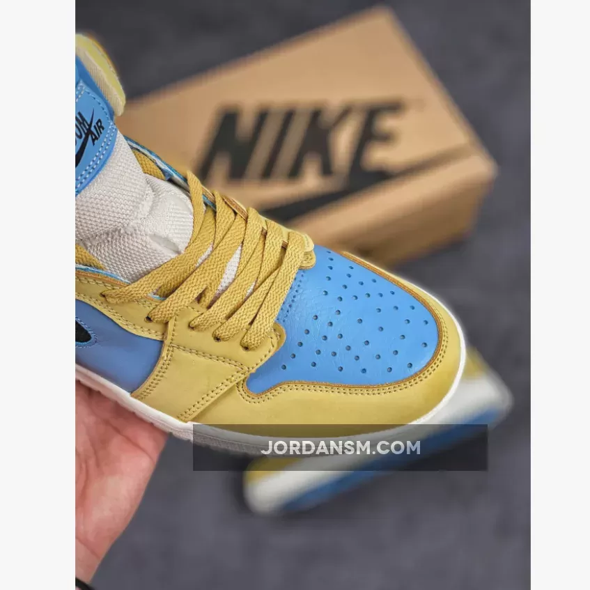 Air Jordan 1 Zoom Comfort Tan Light Blue New Releases