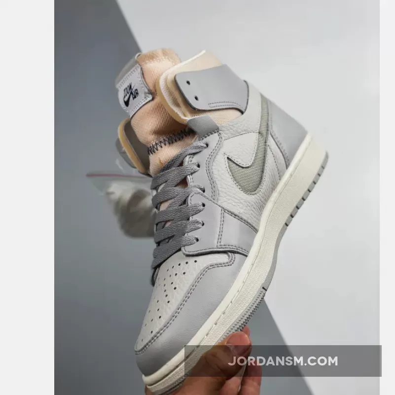 Air Jordan 1 Zoom CMFT ‘London’ Photon Dust/Light Smoke Grey-Grey Fog DH4268-001 New Releases