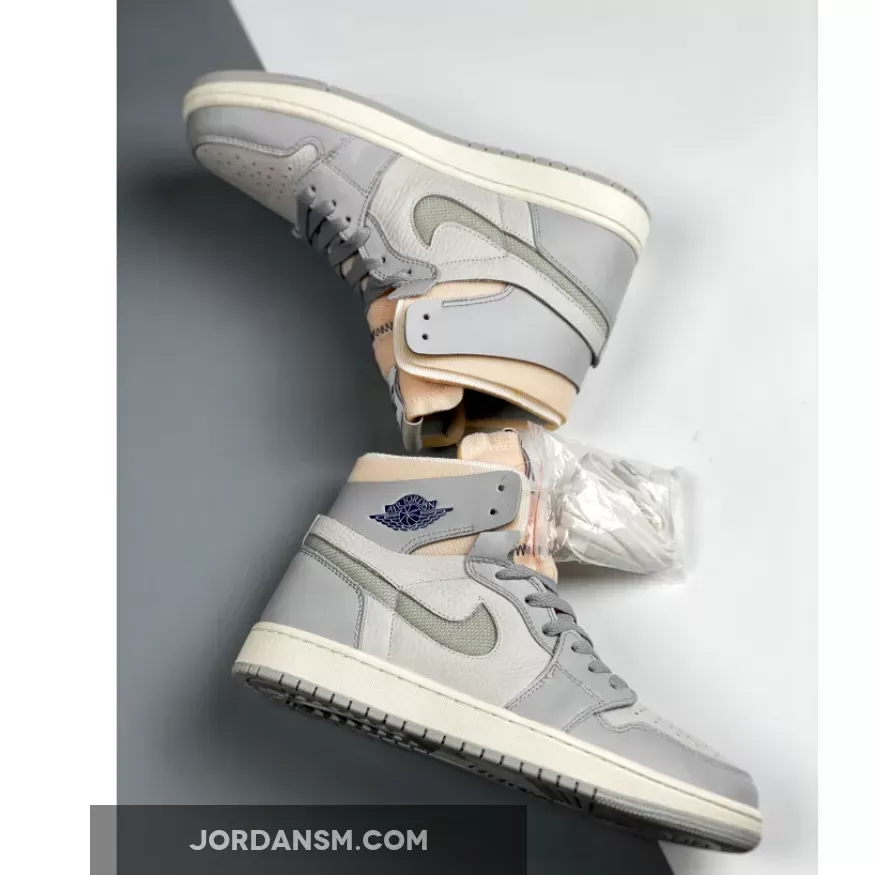 Air Jordan 1 Zoom CMFT ‘London’ Photon Dust/Light Smoke Grey-Grey Fog DH4268-001 New Releases