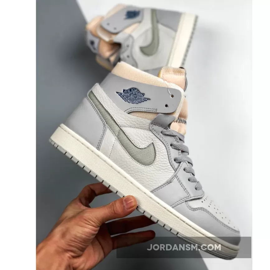 Air Jordan 1 Zoom CMFT ‘London’ Photon Dust/Light Smoke Grey-Grey Fog DH4268-001 New Releases