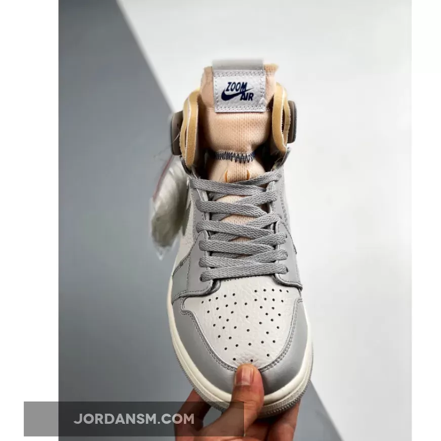 Air Jordan 1 Zoom CMFT ‘London’ Photon Dust/Light Smoke Grey-Grey Fog DH4268-001 New Releases