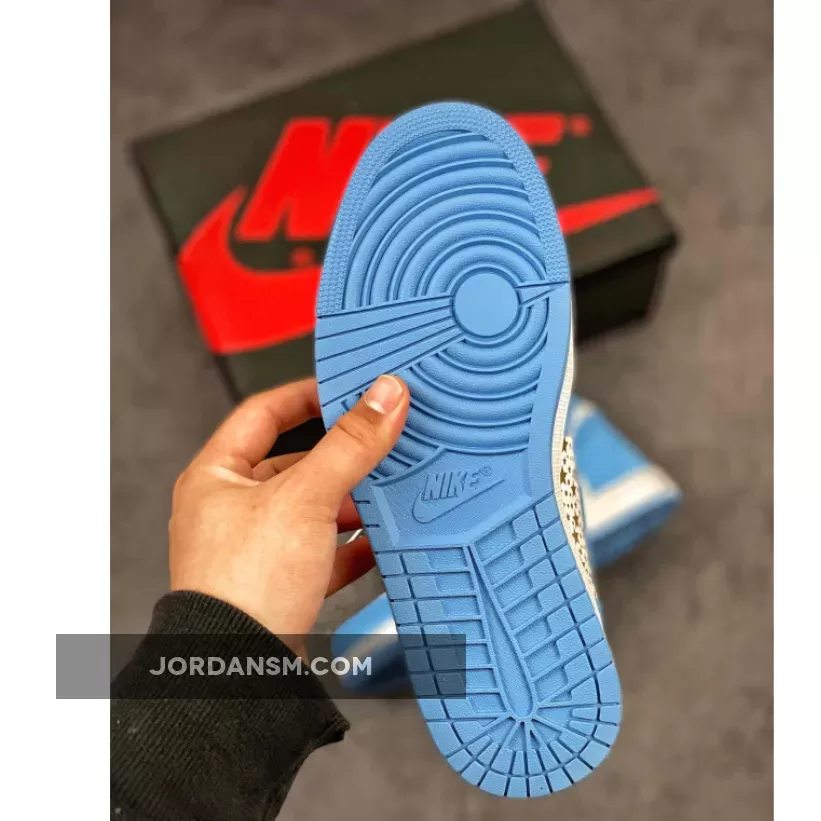 Supreme X Air Jordan 1 High Stars University Blue 555088-181 New Releases