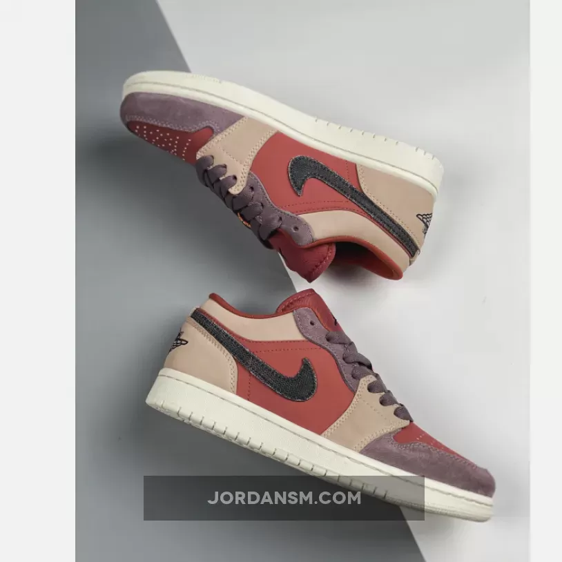 Air Jordan 1 Low Canyon Rust/Black-Purple Smoke DC0774-602 Restock