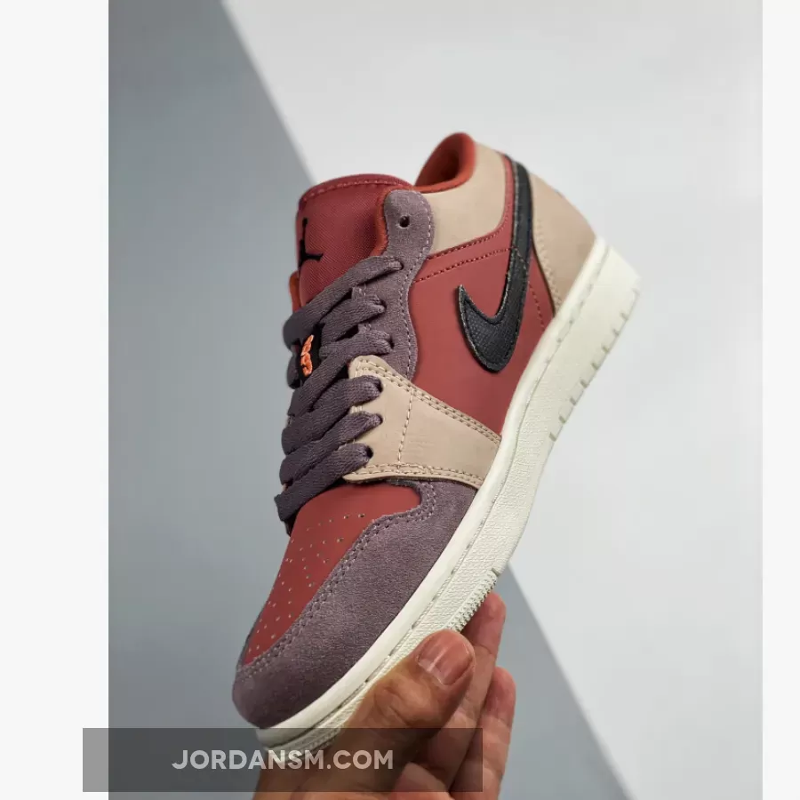 Air Jordan 1 Low Canyon Rust/Black-Purple Smoke DC0774-602 Restock