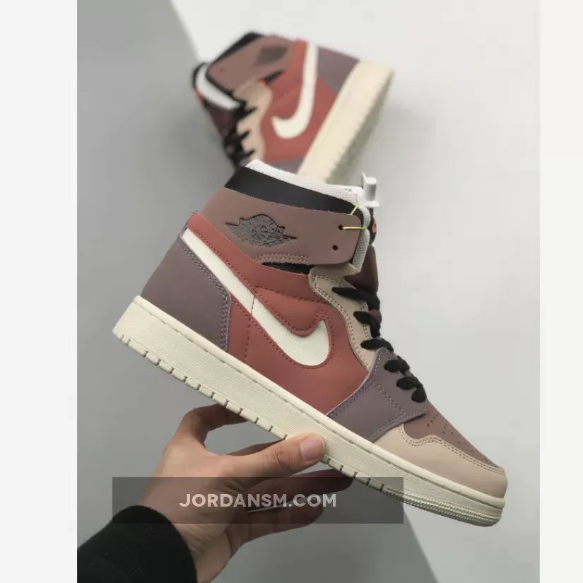 Air Jordan 1 Zoom Comfort Canyon Rust/Sail-Purple Smoke CT0979-602 Restock