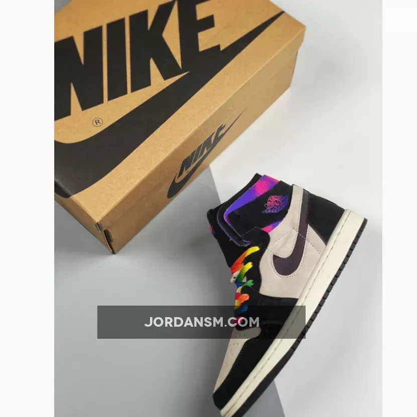 Air Jordan 1 Zoom Comfort 'PSG' White/Purple-Pink-Black DB3610-105 Restock