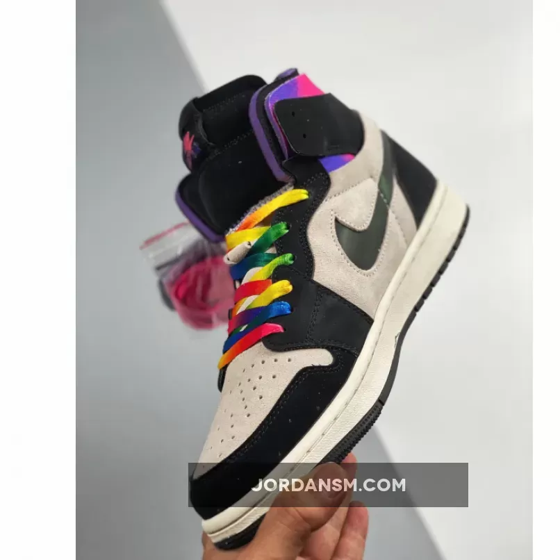 Air Jordan 1 Zoom Comfort 'PSG' White/Purple-Pink-Black DB3610-105 Restock