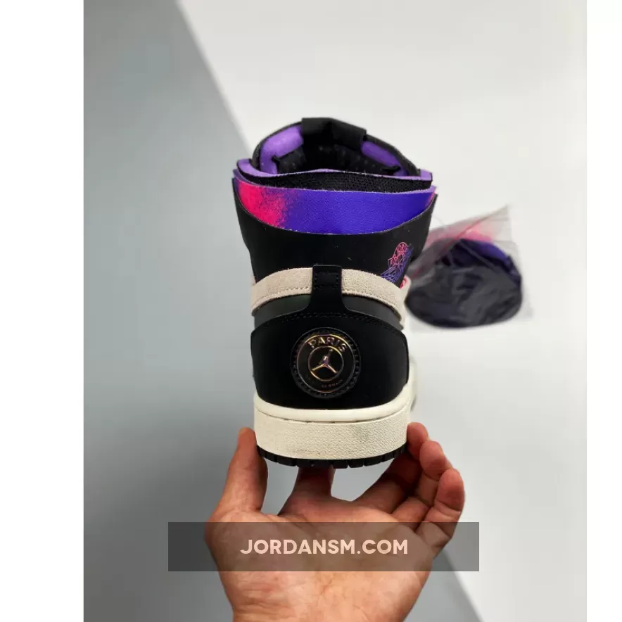 Air Jordan 1 Zoom Comfort 'PSG' White/Purple-Pink-Black DB3610-105 Restock