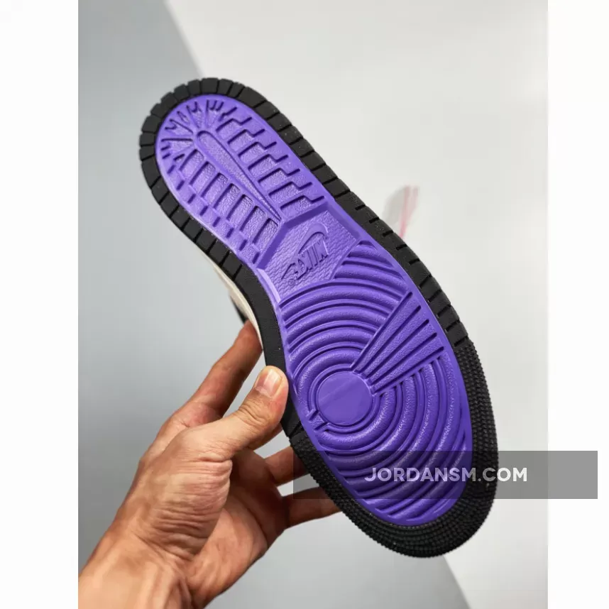 Air Jordan 1 Zoom Comfort 'PSG' White/Purple-Pink-Black DB3610-105 Restock