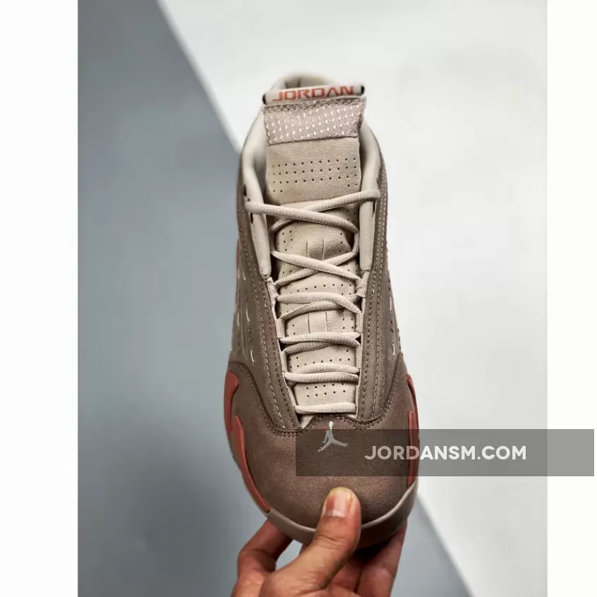 Clot x Air Jordan 14 Low Sepia Stone/Terra Blush-Desert Sand