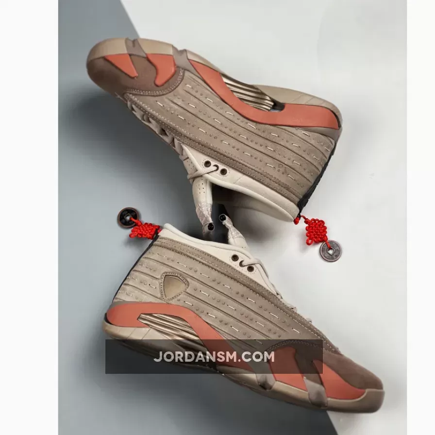 Clot x Air Jordan 14 Low Sepia Stone/Terra Blush-Desert Sand