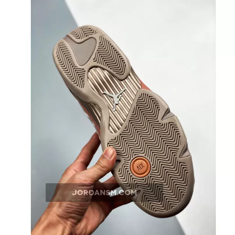 Clot x Air Jordan 14 Low Sepia Stone/Terra Blush-Desert Sand