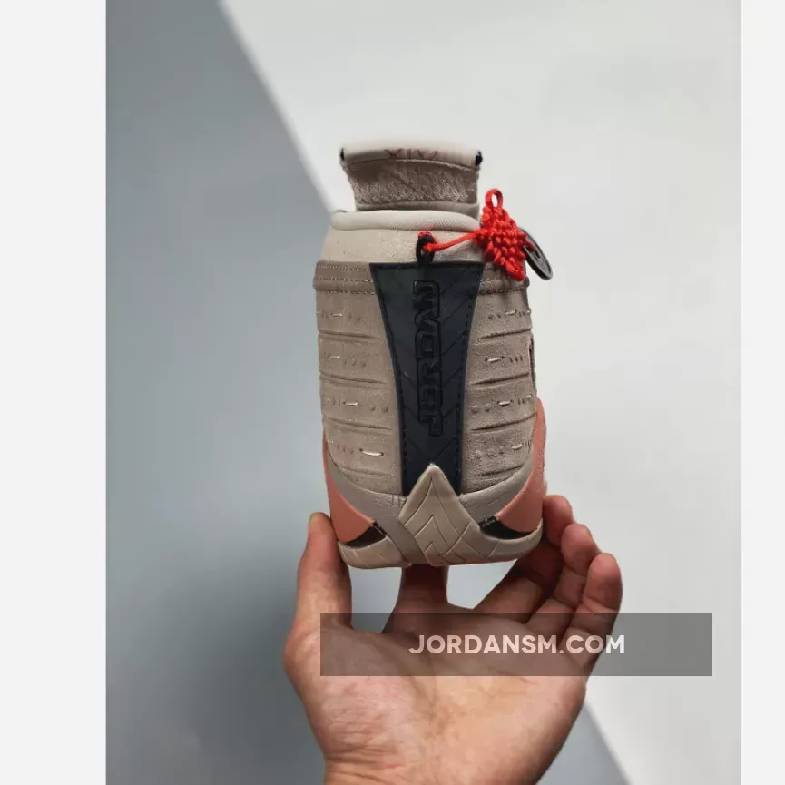 Clot x Air Jordan 14 Low Sepia Stone/Terra Blush-Desert Sand