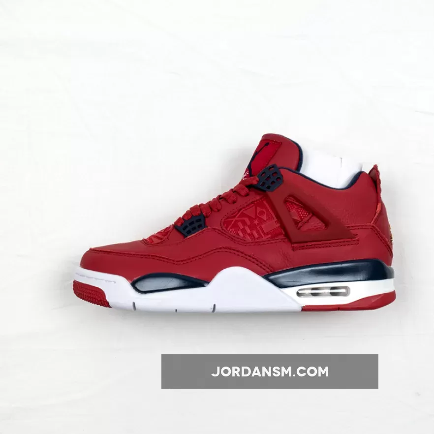 Air Jordan 4 SE FIBA Gym Red/White-Metallic Gold-Obsidian CI1184-617 Online