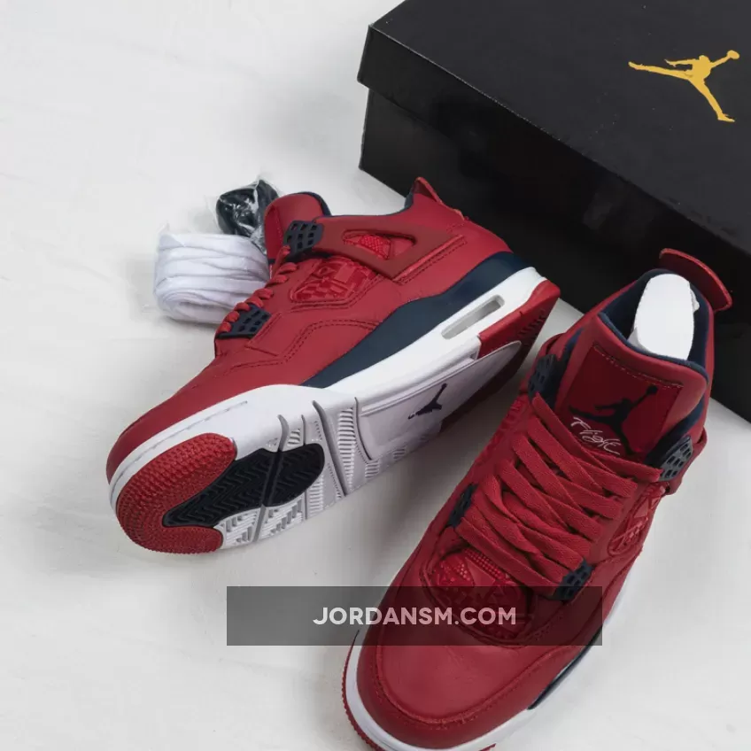 Air Jordan 4 SE FIBA Gym Red/White-Metallic Gold-Obsidian CI1184-617 Online