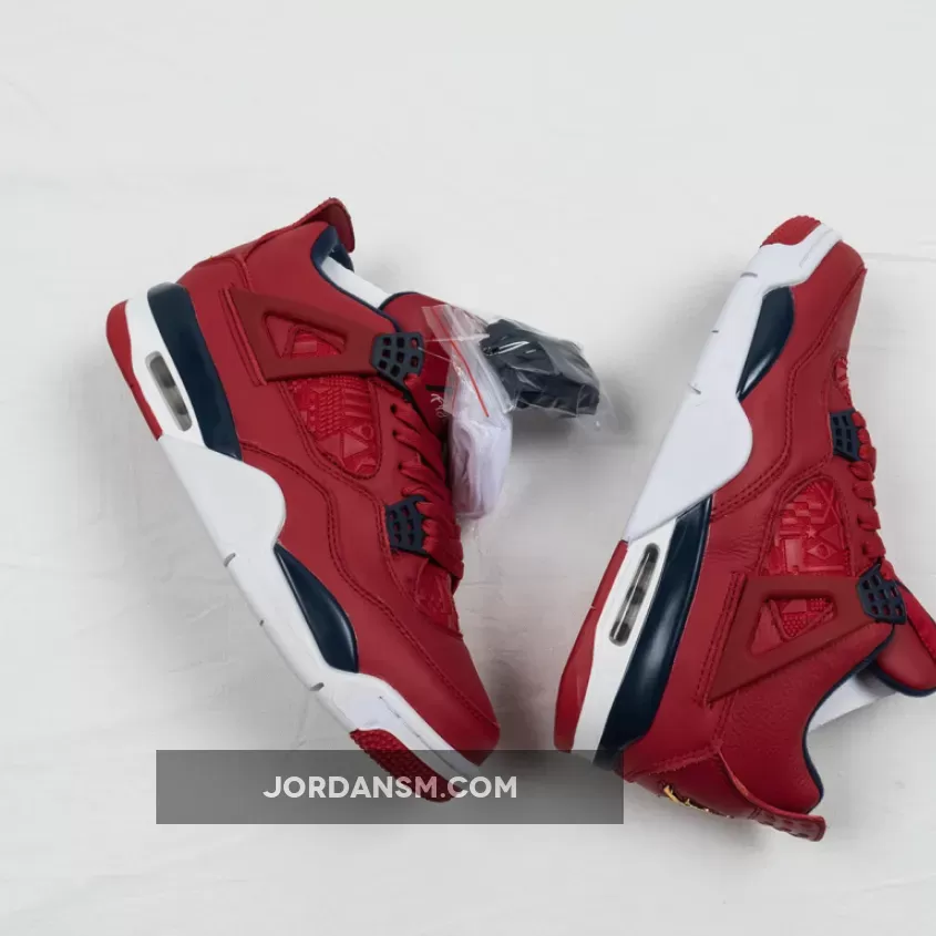 Air Jordan 4 SE FIBA Gym Red/White-Metallic Gold-Obsidian CI1184-617 Online