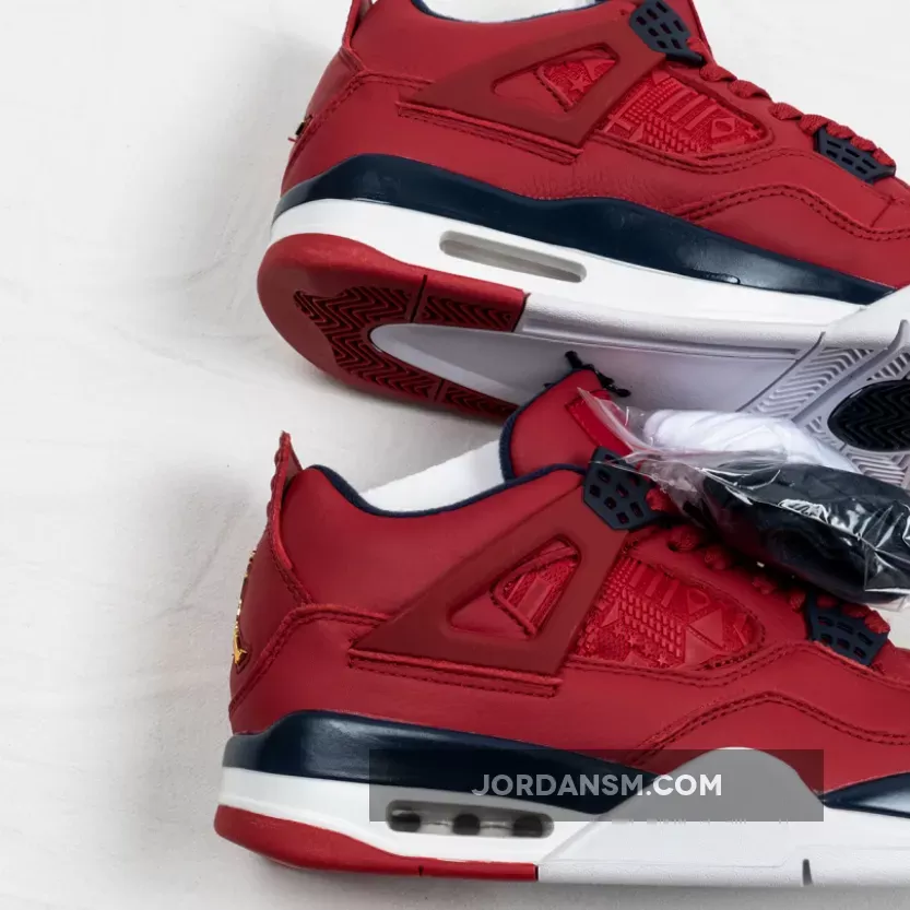 Air Jordan 4 SE FIBA Gym Red/White-Metallic Gold-Obsidian CI1184-617 Online