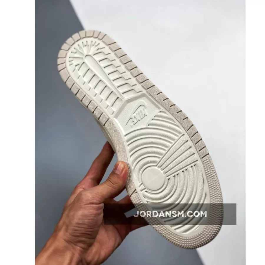 Air Jordan 1 High Zoom CMFT White/Black-Light Orewood Brown CT0979-100 Restock