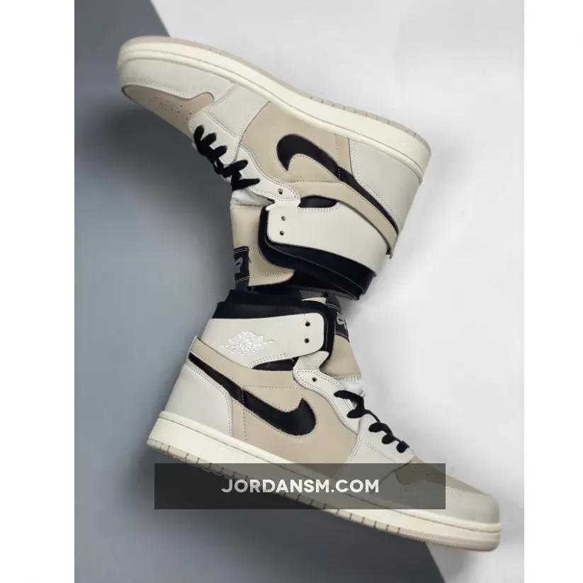 Air Jordan 1 High Zoom CMFT White/Black-Light Orewood Brown CT0979-100 Restock