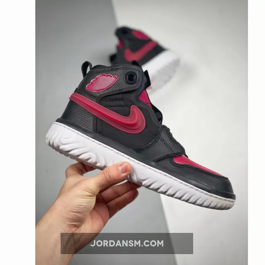 Air Jordan 1 React Black/White-Noble Red AR5321-006 Restock