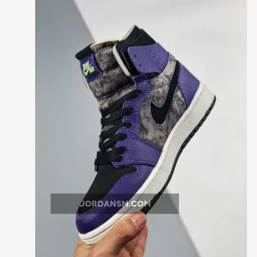Air Jordan 1 Zoom Comfort 'Bayou Boys' New Orchid/Lime Blast-Black DC2133-500 Online