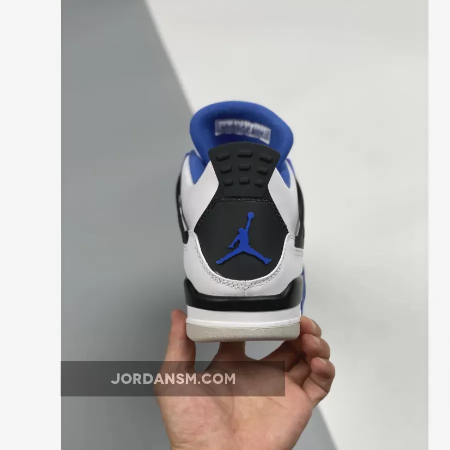 Air Jordan 4 'Motorsport' White/Game Royal-Black 308497-117 Online