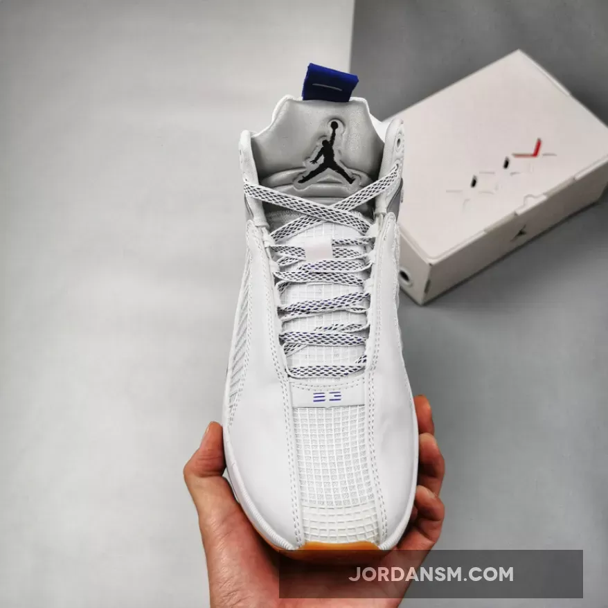 Air Jordan 35 'Sisterhood' White/Black-Hyper Royal-Gum Medium Brown CZ5657-100 New Releases
