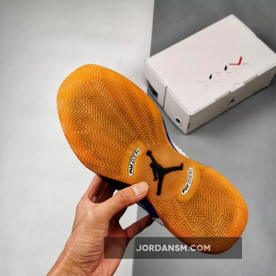 Air Jordan 35 'Sisterhood' White/Black-Hyper Royal-Gum Medium Brown CZ5657-100 New Releases
