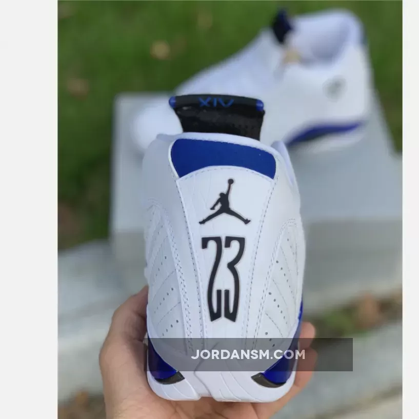 Air Jordan 14 White/Hyper Royal-Black 487471-104 New Releases