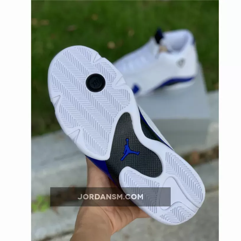 Air Jordan 14 White/Hyper Royal-Black 487471-104 New Releases