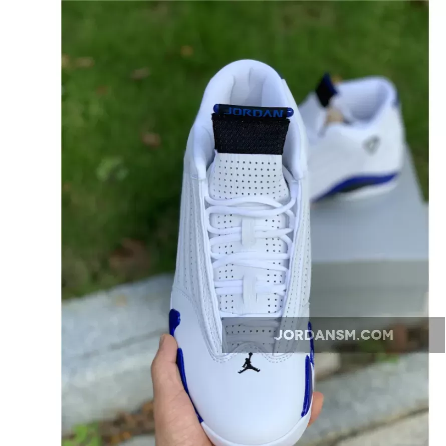 Air Jordan 14 White/Hyper Royal-Black 487471-104 New Releases