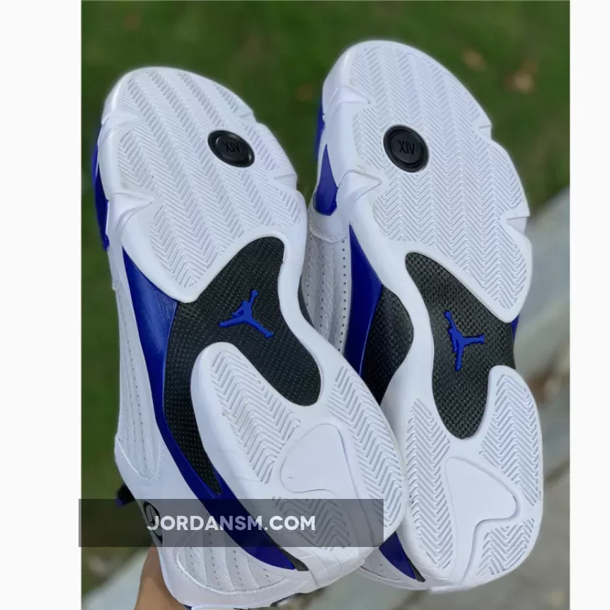 Air Jordan 14 White/Hyper Royal-Black 487471-104 New Releases