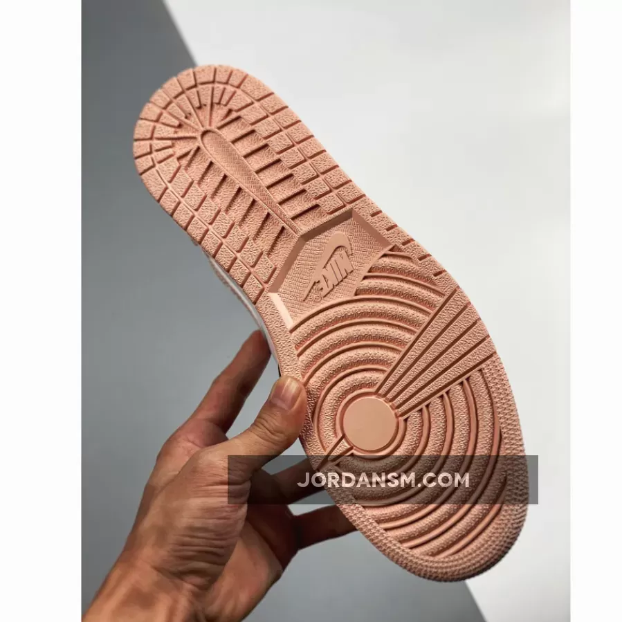 Air Jordan 1 Mid White/Black-Crimson Tint 554724-133 New Releases