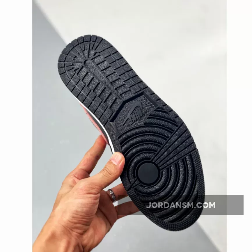 Air Jordan 1 Low Black/Crimson Tint 553558-034 Restock