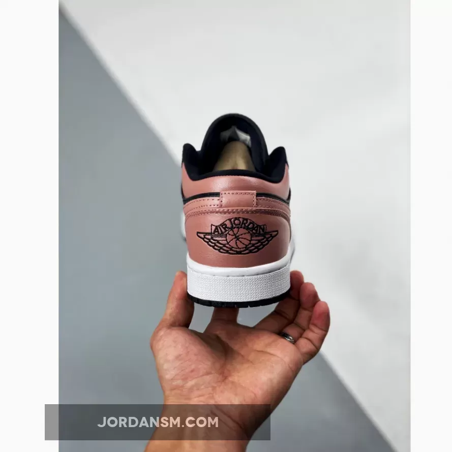 Air Jordan 1 Low Black/Crimson Tint 553558-034 Restock